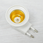 Патрон для лампочки Е27 с вилкой в розетку и выключателем