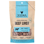 Vital Essentials, сублимированные лакомства для собак, со вкусом говяжьей печени, 59,5 г (2,1 унции)