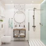 Керамогранит LB Ceramics Play 30x30 см 1.35 м² матовый цвет черно-белый