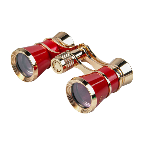 Бинокль театральный Veber Opera БГЦ 3x25 красный/золотой