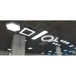 Светильник LED ЭРА Geometria SPO-123-W-40K-045 Hexagon 45Вт 4000К 2500Лм IP40 600*600*80 белый подвесной | Декоративные светильники Geometria