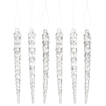 Подвеска «Хрустальная сосулька» 15 см (набор 6 шт)