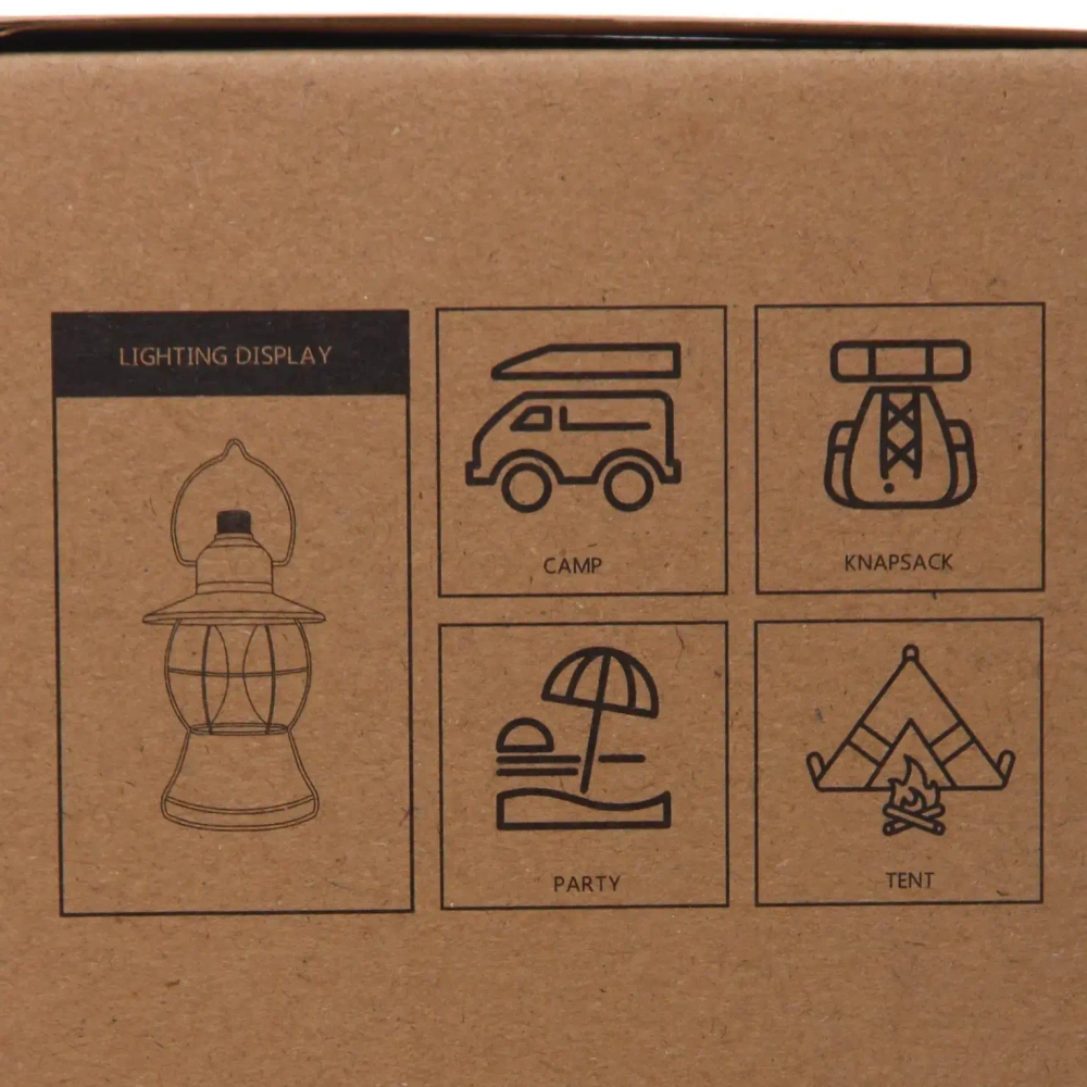 Фонарь кемпинговый подвесной 6 режимов 3LED+3TF, 19*13 см 3хAA