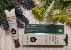 Farmstay Cica farm rolling eye serum Сыворотка для кожи вокруг глаз с центеллой азиатской - 25 мл