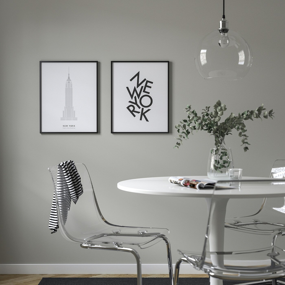 IKEA BILD  (ИКЕА БИЛД)  -  Плакат, Эмпайр Стейт Билдинг, Нью-Йорк, 40x50 см.