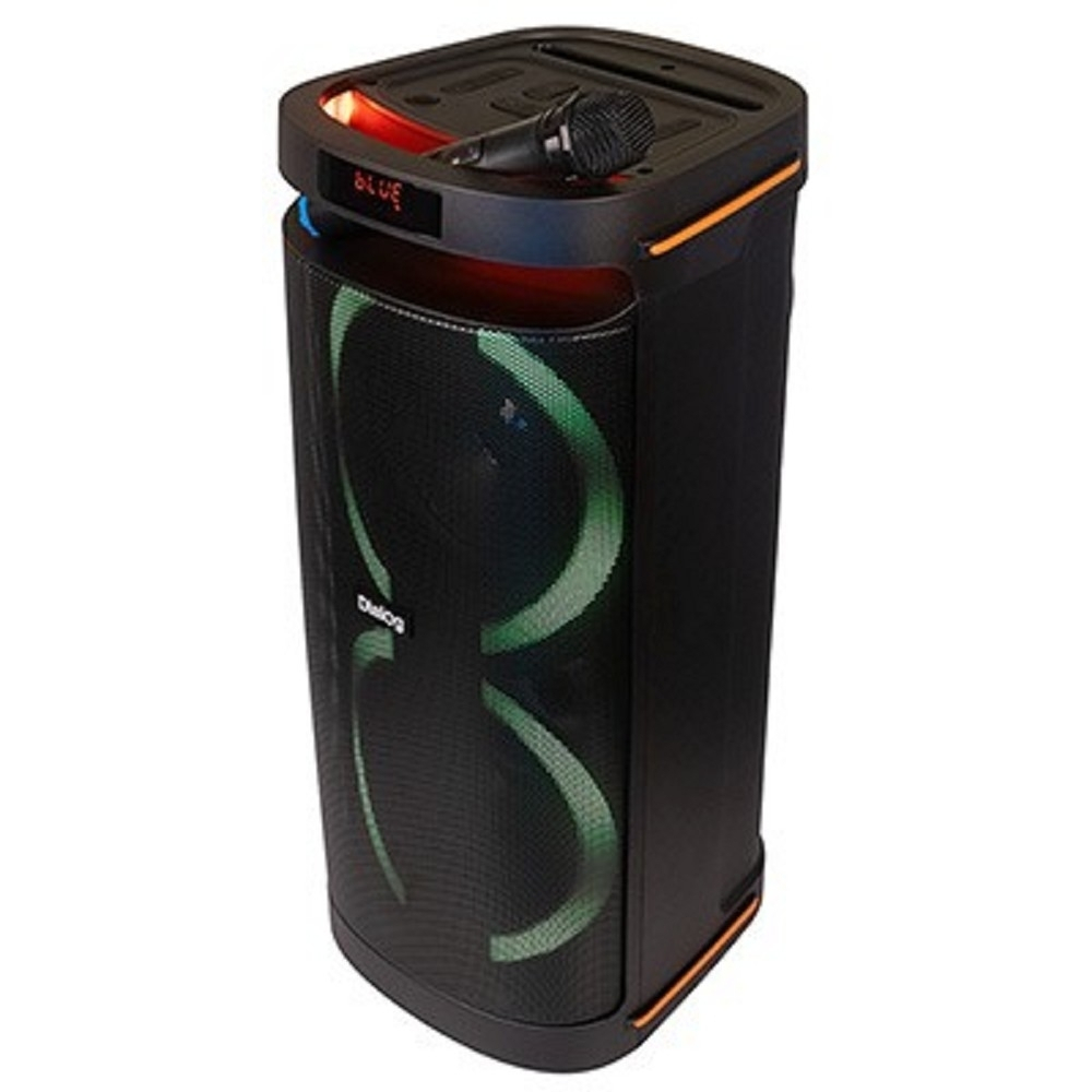 Dialog Oscar AO-300 - акустическая колонка 1.0, 80WRMS, Караоке с беспр. микр.,  BT+FM+USB+SD+LED