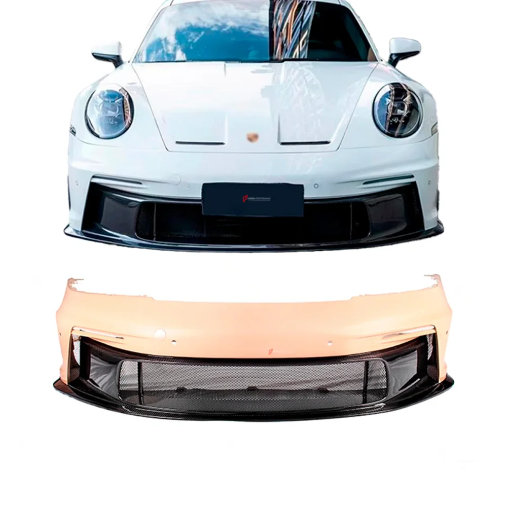 Обвес переделка переднего бампера в стиле GT3 для PORSCHE 911 992.1 CARRERA S 2019–2025