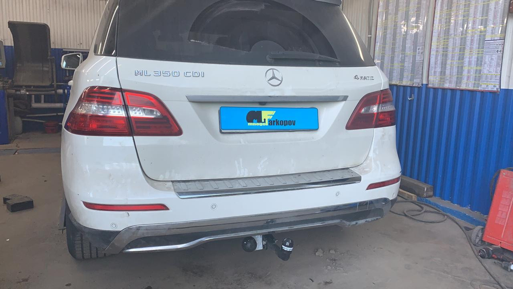 Фаркоп для Mercedes M, GL, GLS, GLE 2005-2019 Тип шара: A. Нагрузки: 3500/140 кг, MB 07