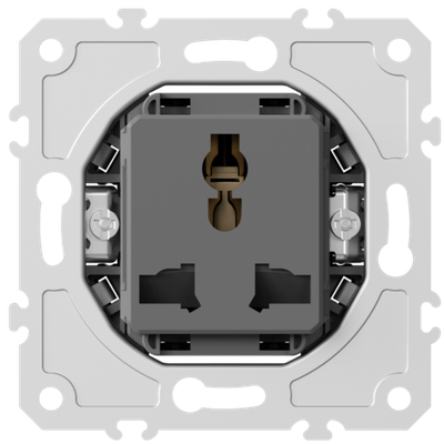 Механизм универсальной розетки мультистандарт 16А 250В~ на винтах, серия DB