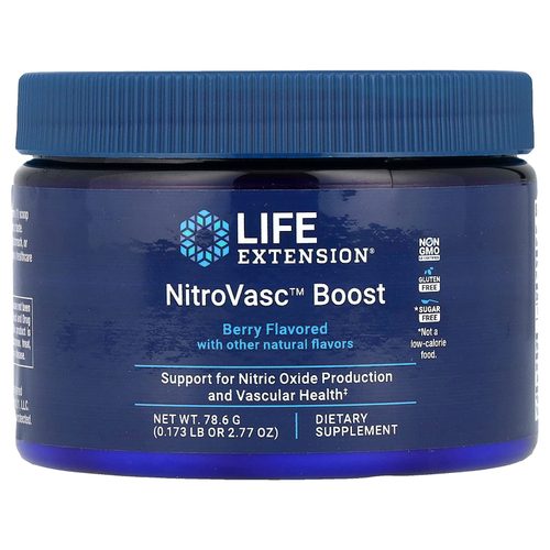 Life Extension, NitroVasc ™ Boost, ягодный, 78,6 г (2,77 унции)