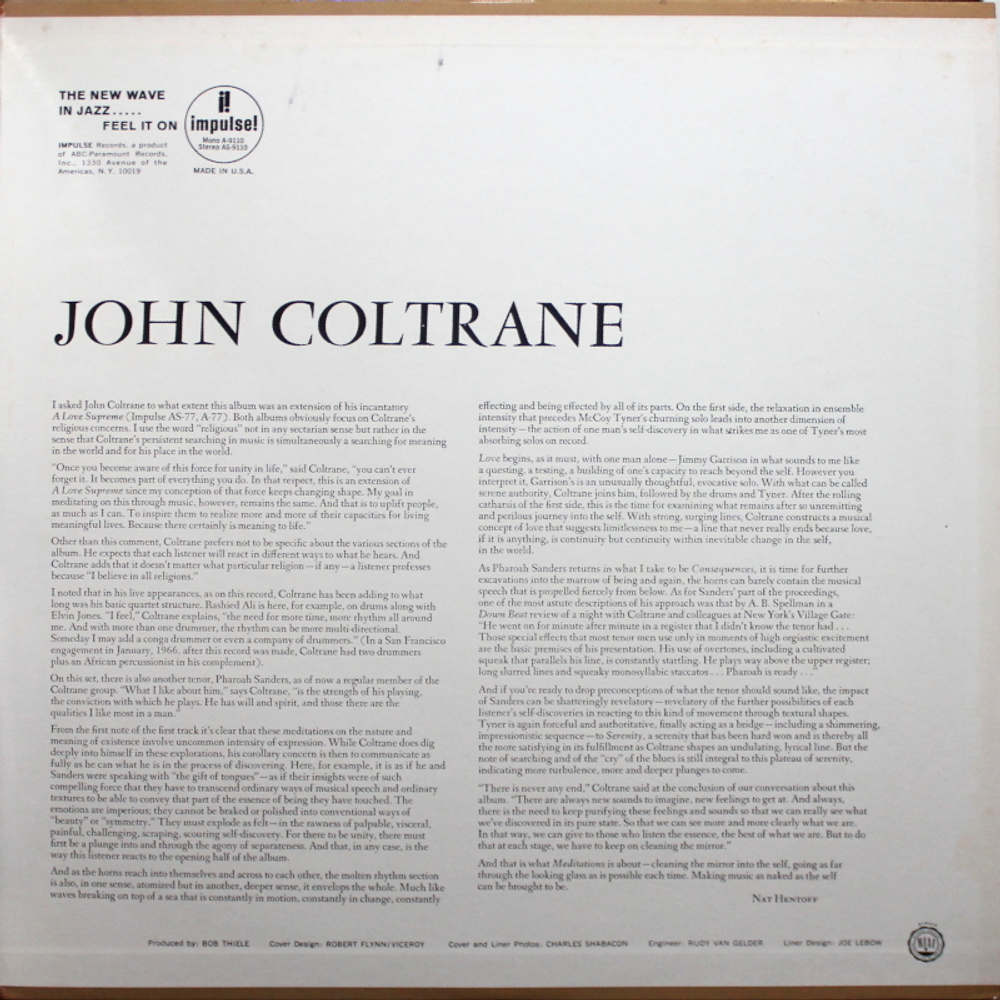 John Coltrane / Meditations (LP)