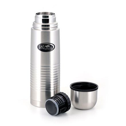 Термос &quot;Биосталь&quot; с узкой горловиной, 0,75 л, в чехле/12/