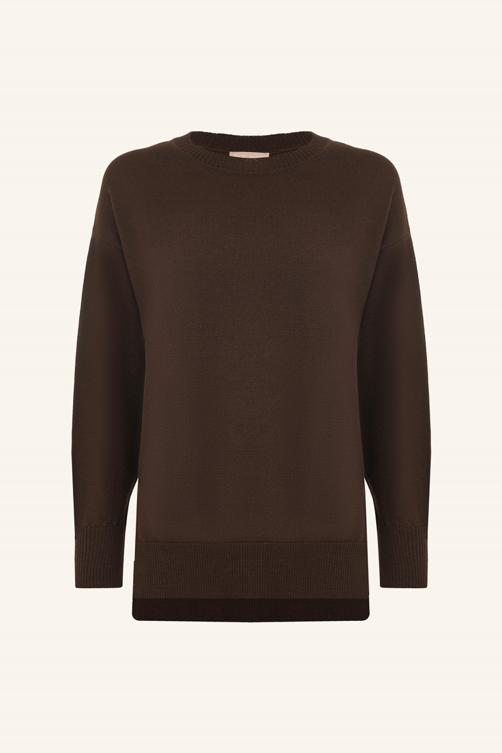 Джемпер шоколадный шерсть