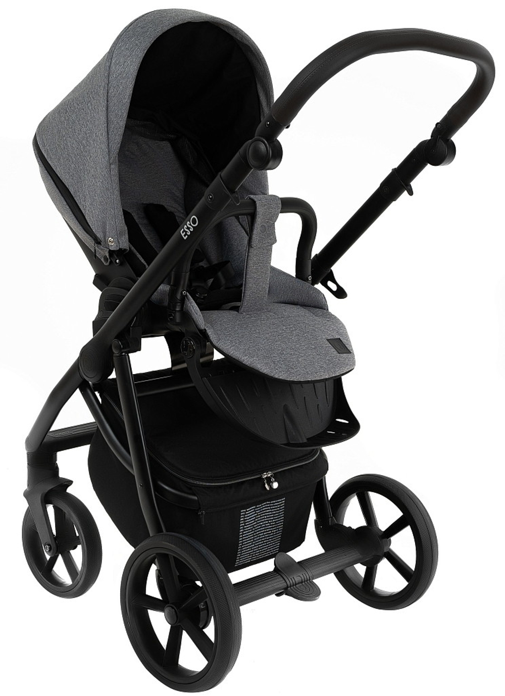 Детская коляска Roan Esso 2 в 1 ESS114/1 Grey/Black