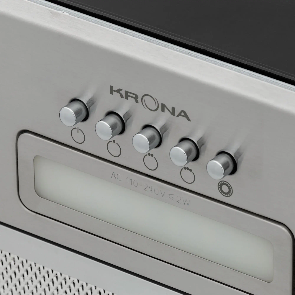 Встраиваемая вытяжка Krona AMELI LIGHT 600 INOX PB