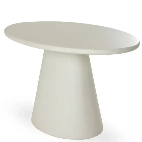 Стол обеденный Menvix, 160х90 см, белый микроцемент