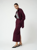 Юбка макси из костюмной ткани