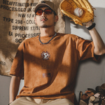 Американская ретро футболка мужская футболка с короткими рукавами