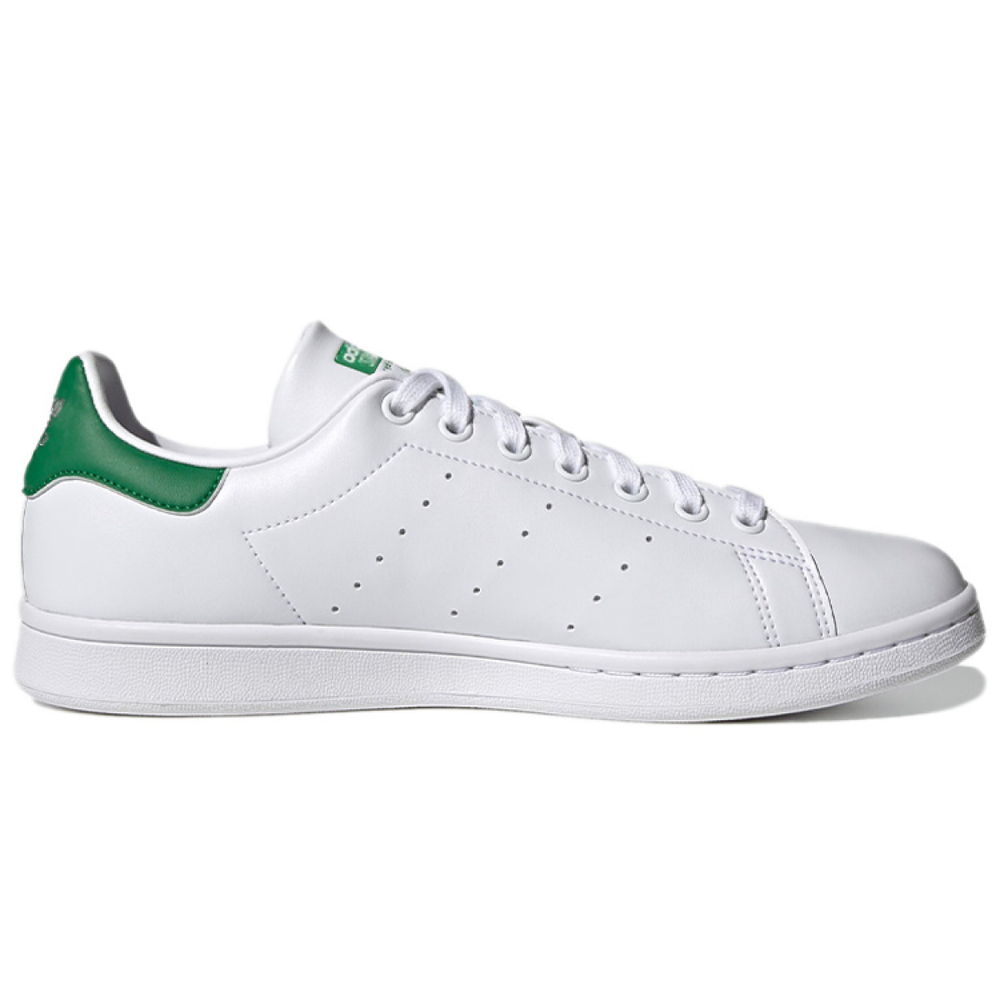 Кроссовки Adidas Originals Stan Smith White Green (со шнурками)