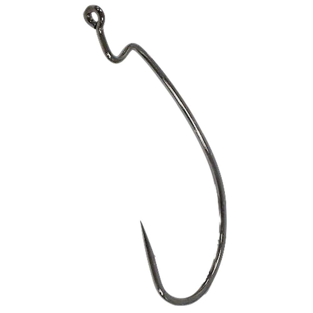 Крючок Офсетный Owner 5109-101 № 1 Black Chr. 6шт J-Light Worm 167061