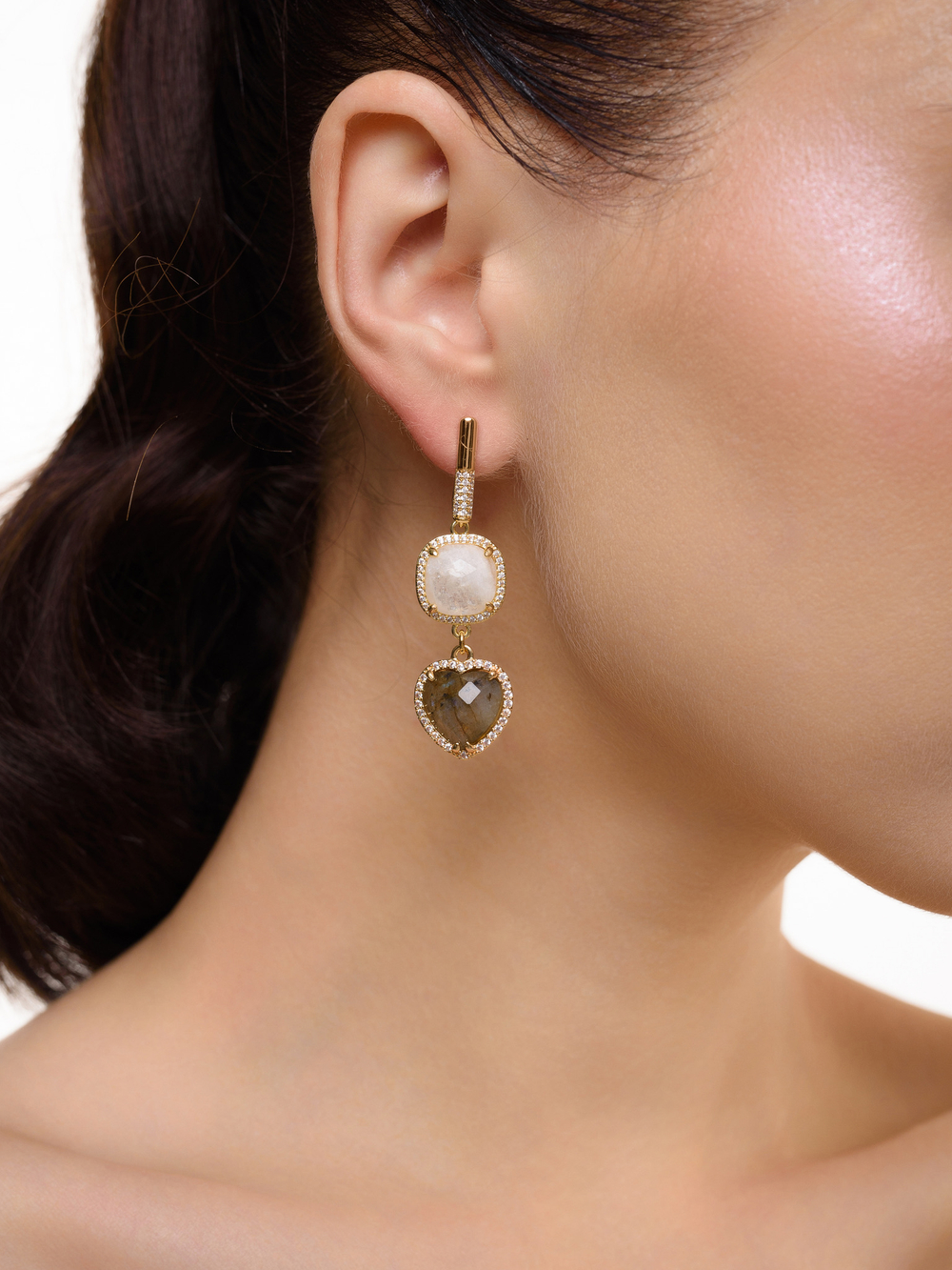 Серьги "Royal love labrador" Gold