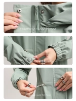 Ветровка с капюшоном удлиненная