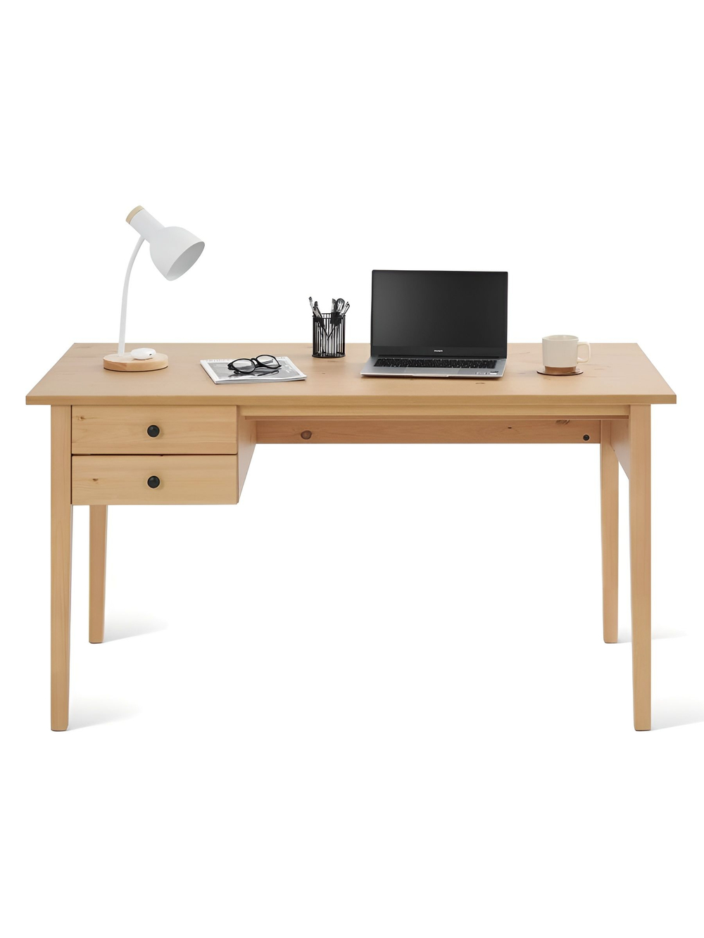 IKEA Письменный стол HEMNES,155*65*74, белый-коричневый, КЫМОР (ХЕМНЭС ИКЕА)