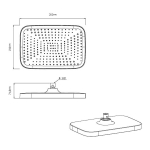 Душевой комплект Vincea VSFW-431T1RMB встраиваемый, термостатический, 3 режима, черный
