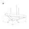 Подвесной светодиодный светильник Arlight ALT-LINEAIR-TRIANGLE-FLAT-UPDOWN-DIM-785-85W Warm3000 035703