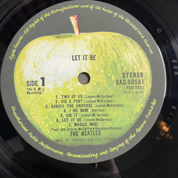 Винтажная виниловая пластинка LP The Beatles Let It Be (Japan 1976) (Obi) Get Back