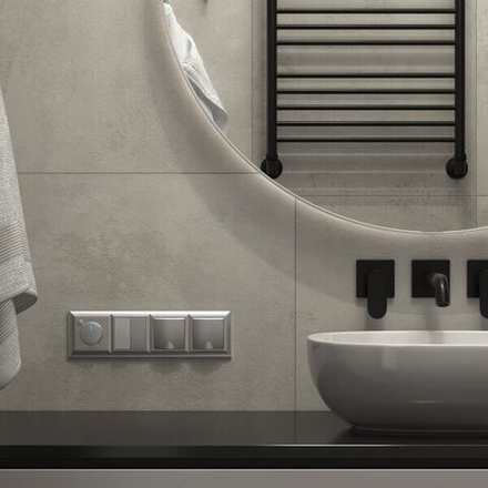 Рамка на 4 поста Fiore серебряный