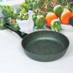 Сковорода «BAROLY» GREEN 28см индукционная каменная крошка, съемная бакелитовая ручка