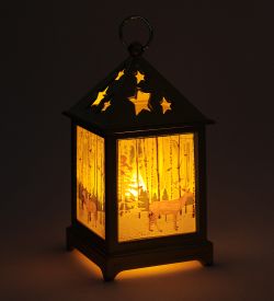XM-836/3 Новогодний фонарь с подсветкой золотой