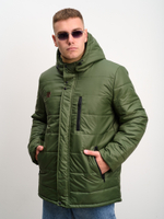 Куртка мужская зимняя на флисе "Игл" хаки