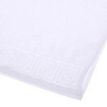 Полотенце махровое 50*90см «POSEIDON» цвет белый 01000 плотность 450гр/м2 с петелькой-подвесом