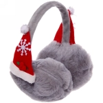 Наушники меховые «Новогодний колпак», микс 3 цвета (серый, белый, розовый, 52*1,5см