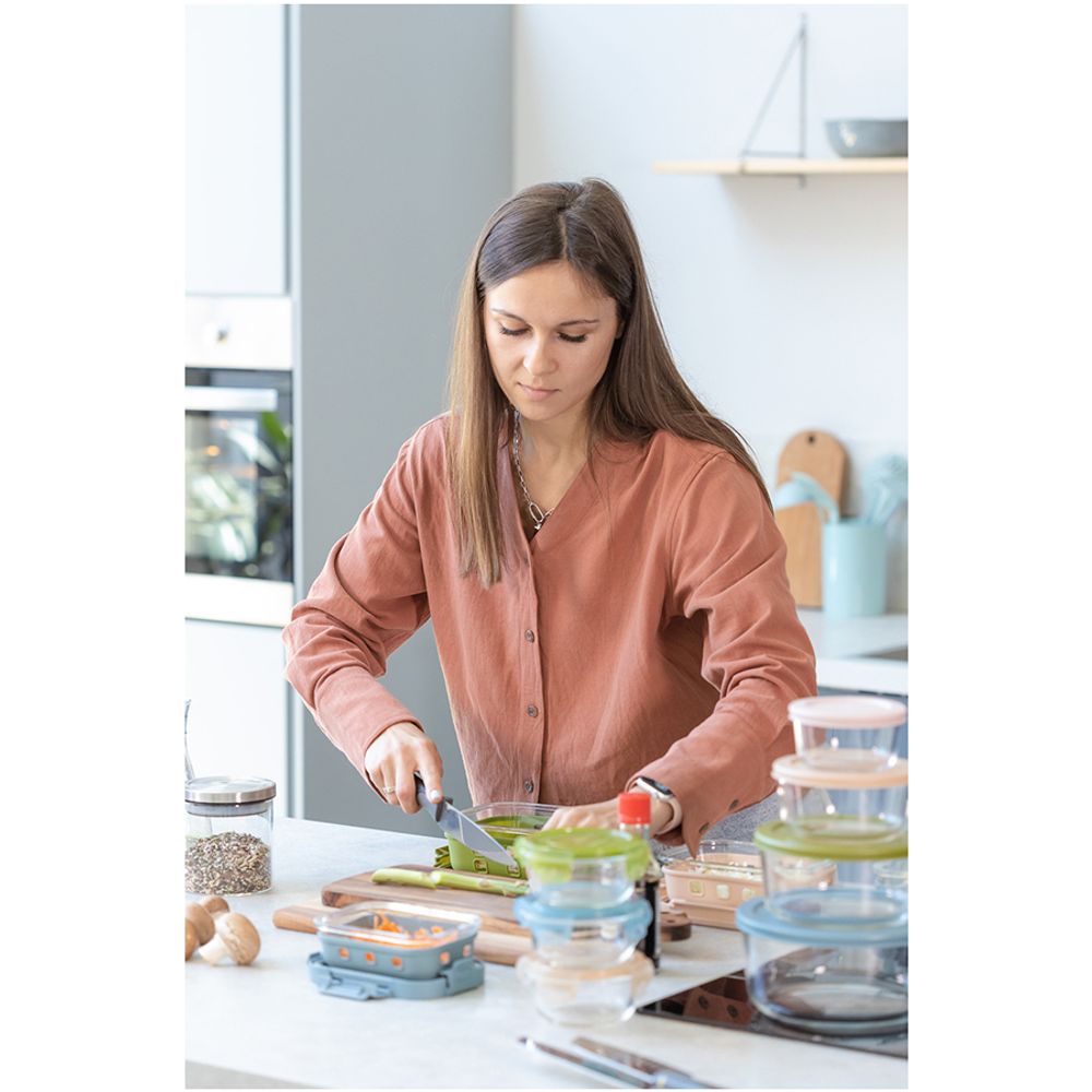 Контейнер для запекания, хранения и переноски продуктов в чехле, 1050 мл, бежевый