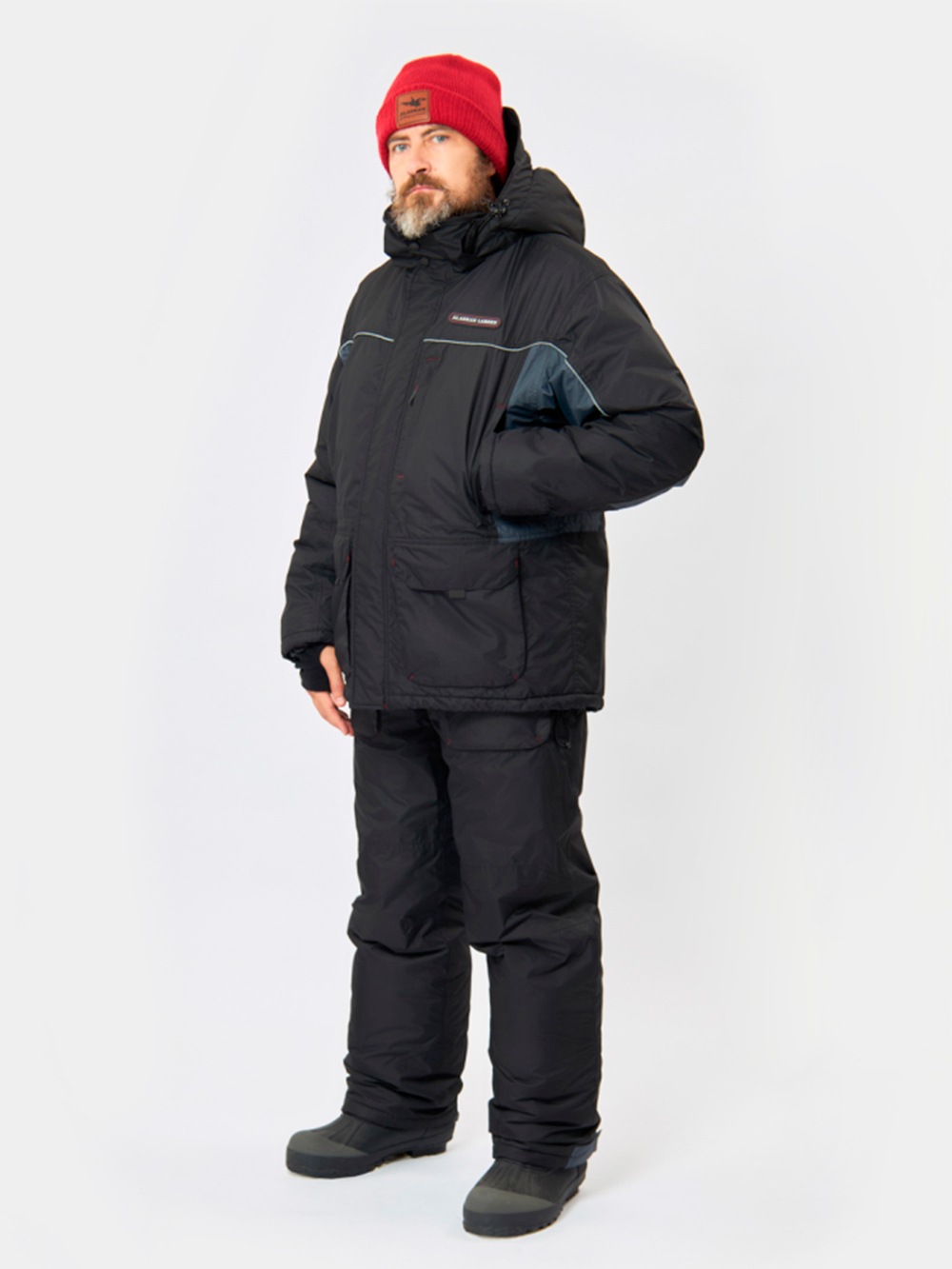 Костюм зимний Alaskan Larsen L серый/черный