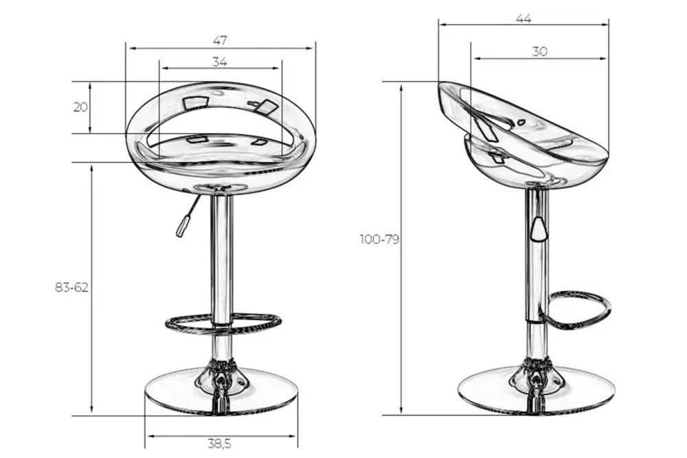 Стул барный DOBRIN Disco