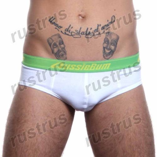 Мужские трусы брифы белые Aussiebum Австралия AB00067