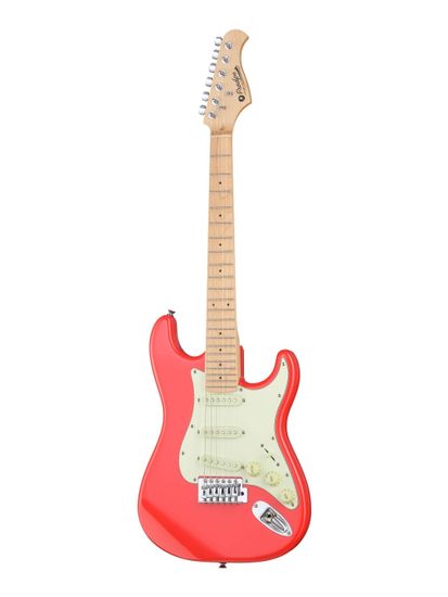 Электрогитара ST Junior уменьшенная, красная, с чехлом, Prodipe JMFSTJUNIORFR