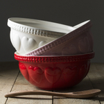 Миска hearts 29 см кремовая