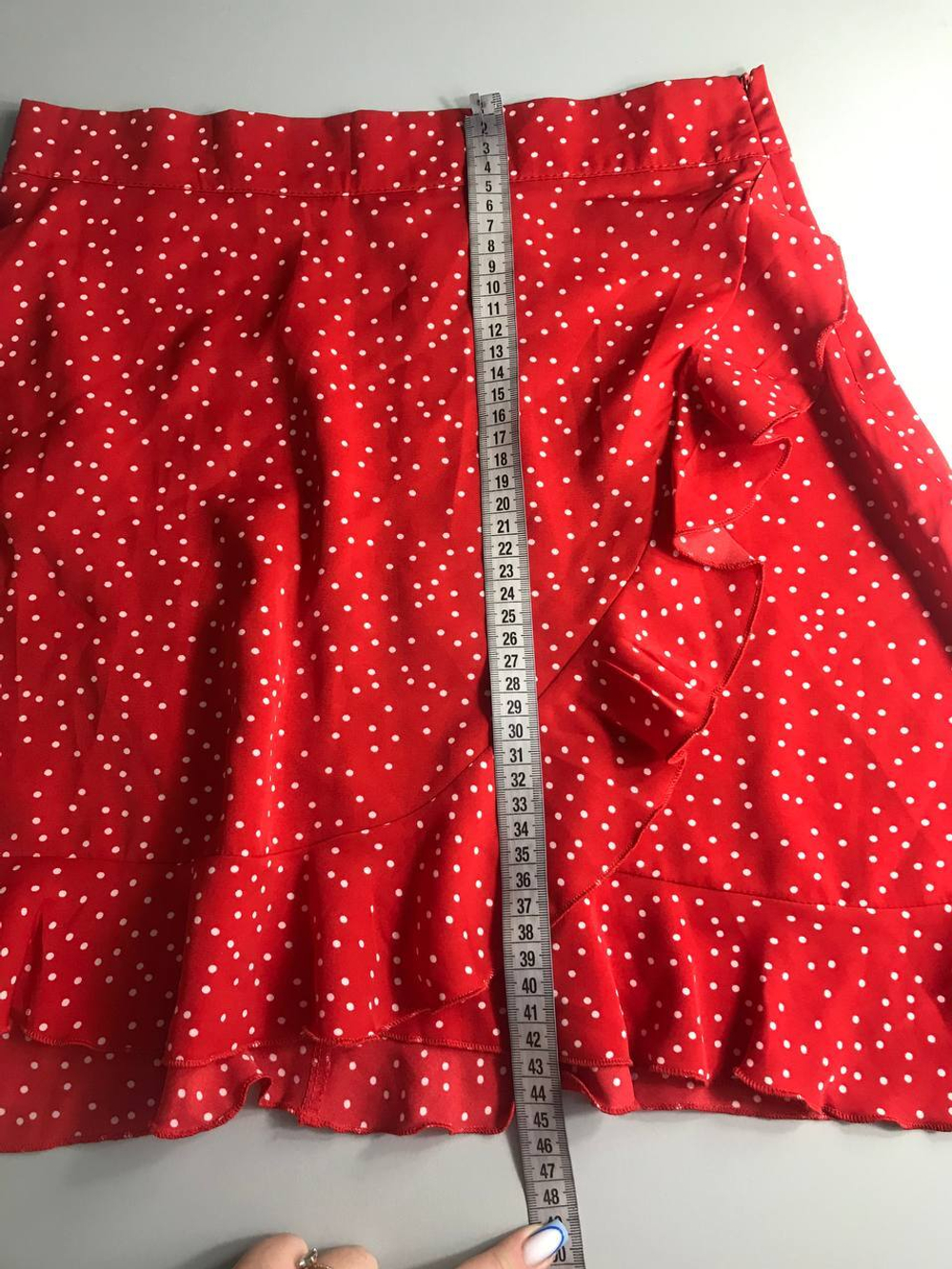Юбка Tumach летняя на запах с воланами , маркировка М, визуально на 44 размер