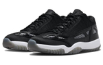 Jordan Air Jordan 11 Low IE leather non-slip wear-resistant low-cut retro basketball shoes black and white