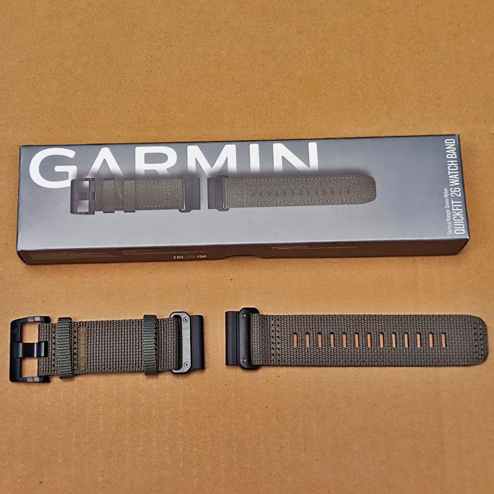 Ремешок тактический нейлоновый Garmin Quickfit 26mm. Tactical Ranger (цвет Green)