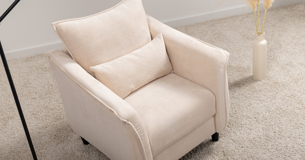 Берта кресло для отдыха (молочный)