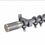 Карниз для штор настенный, алюминиевый, боковое крепление