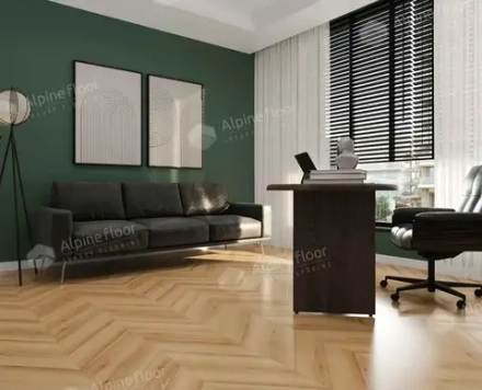 Кварц-винил Alpine Floor SPC Chevron Alpine ECO 18-19 Дуб Самерсет 4V 43кл