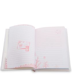 NB-64/2 Блокнот с ручкой «Фламинго» в коробке с замком