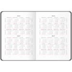 Ежедневник недатированный А5 136л. кожзам, синий "Mono" (Спейс)